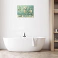 thumbnail image 6 of Farmhouse Bathroom Decor Flower Wall Art Rustic Butterfly White Floral Pictures Wall Decor Relax Soak Unwind Bathroom Sign Canvas Painting Prints Artwork Home Decorations Framed for Bedroom 12inx16in, 6 of 6