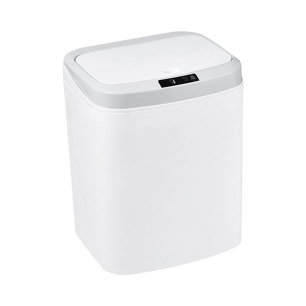 qimpservices Papelera inteligente Papeleras automáticas Papelera para inodoro Sala de estar Blanco