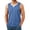 .Blue, variant on Men's Crew Neck Sleeveless Tank Top, Solid Stretch Ice Silk Quickly Dry T-Shirt, Breathable Lightweight Athletic Gym Workout Summer Casual Basic Undershirt Tops