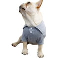French Bulldog Embroidery Cotton Dog Shirts Pet Puppy TShirt Clothes