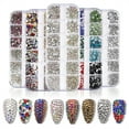 thumbnail image 1 of Dvkptbk nail sticker Nail Art Flat Rhinestones Mix and Match Size Glass Nail Sticker Rhinestones, 1 of 8