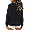 thumbnail image 3 of Womens Casual Long Sleeve Sweatshirt Crew Neck Cute Pullover Relaxed Fit Tops, 3 of 4