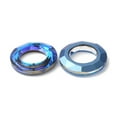 thumbnail image 2 of Electroplate Glass Linking Rings Cosmic Ring Ring Faceted Back Plated Round Ring Blue 30x6.5mm Inner Diameter: 17mm, 2 of 2