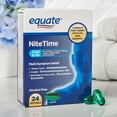 thumbnail image 2 of Equate Nighttime Multi-Symptom Cold and Flu Softgels, 24 Count, Compare to Vicks® Nyquil® Cold & Flu Active Ingredients, 2 of 11