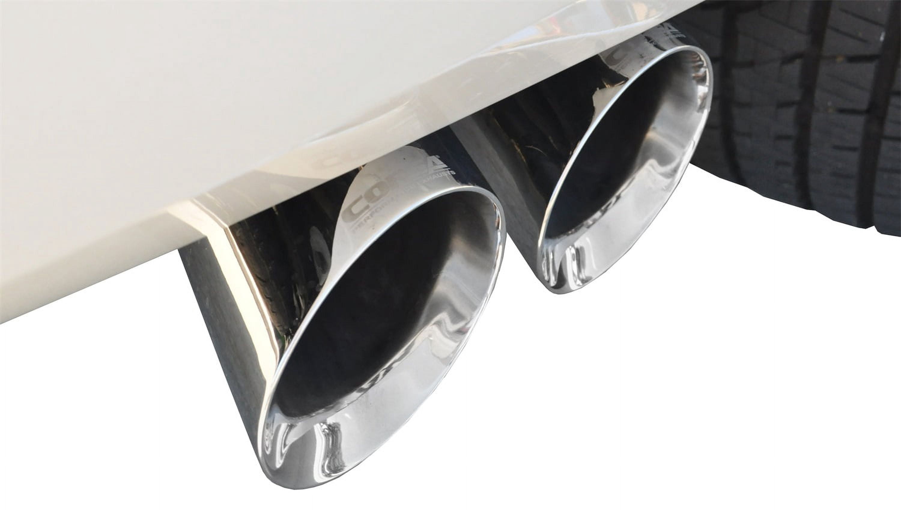 CORSA Performance Chambered Vehicle Mufflers with Cat Back Exhaust, Stainless Steel, 53 oz