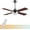 ‎Brown, variant on Ovlaim 48 inch Modern White Ceiling Fan with LED, Reversible Quiet DC Motor with 6 Speed Settings