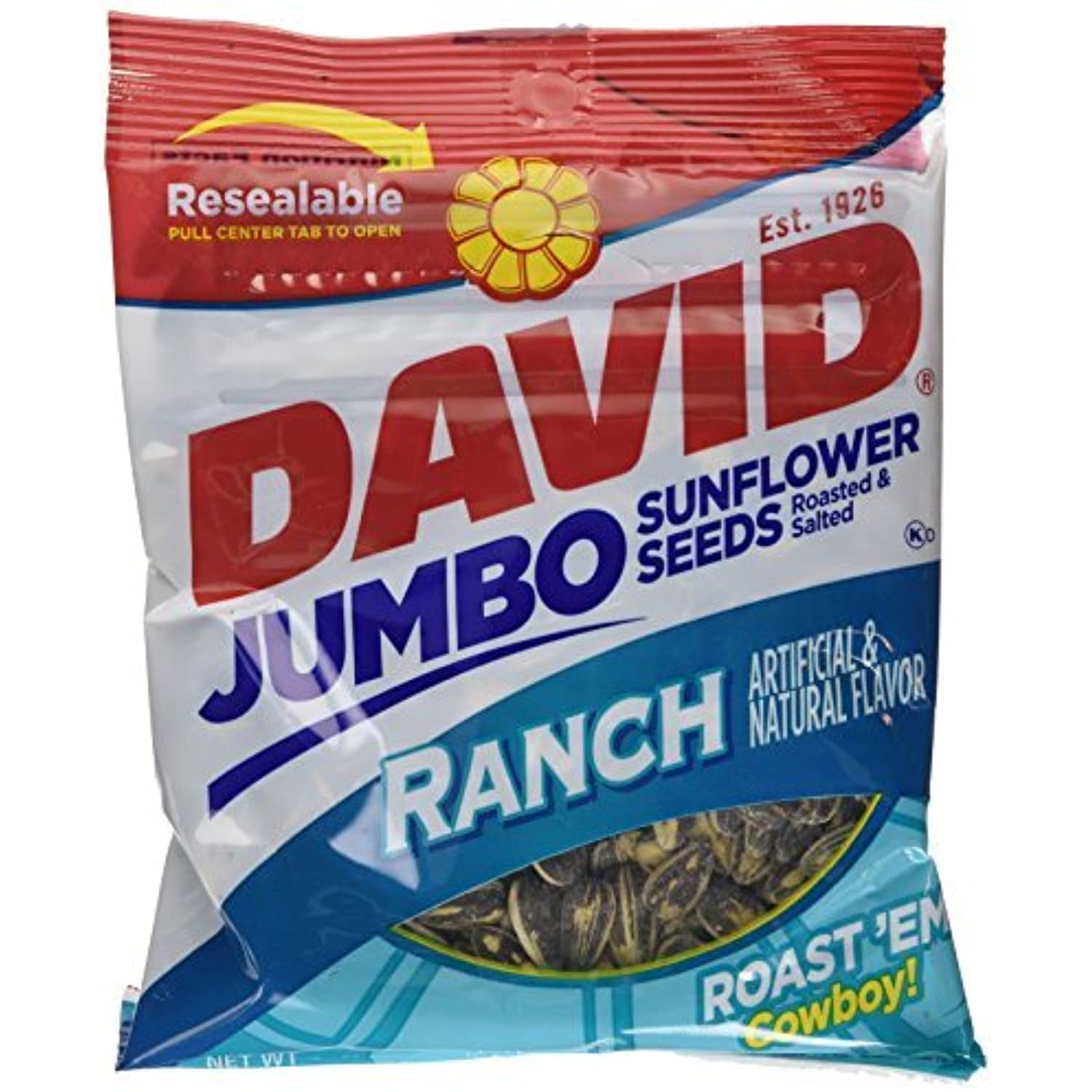 David Jumbo Sunflower Seeds Ranch 5.25 Oz By David Seeds