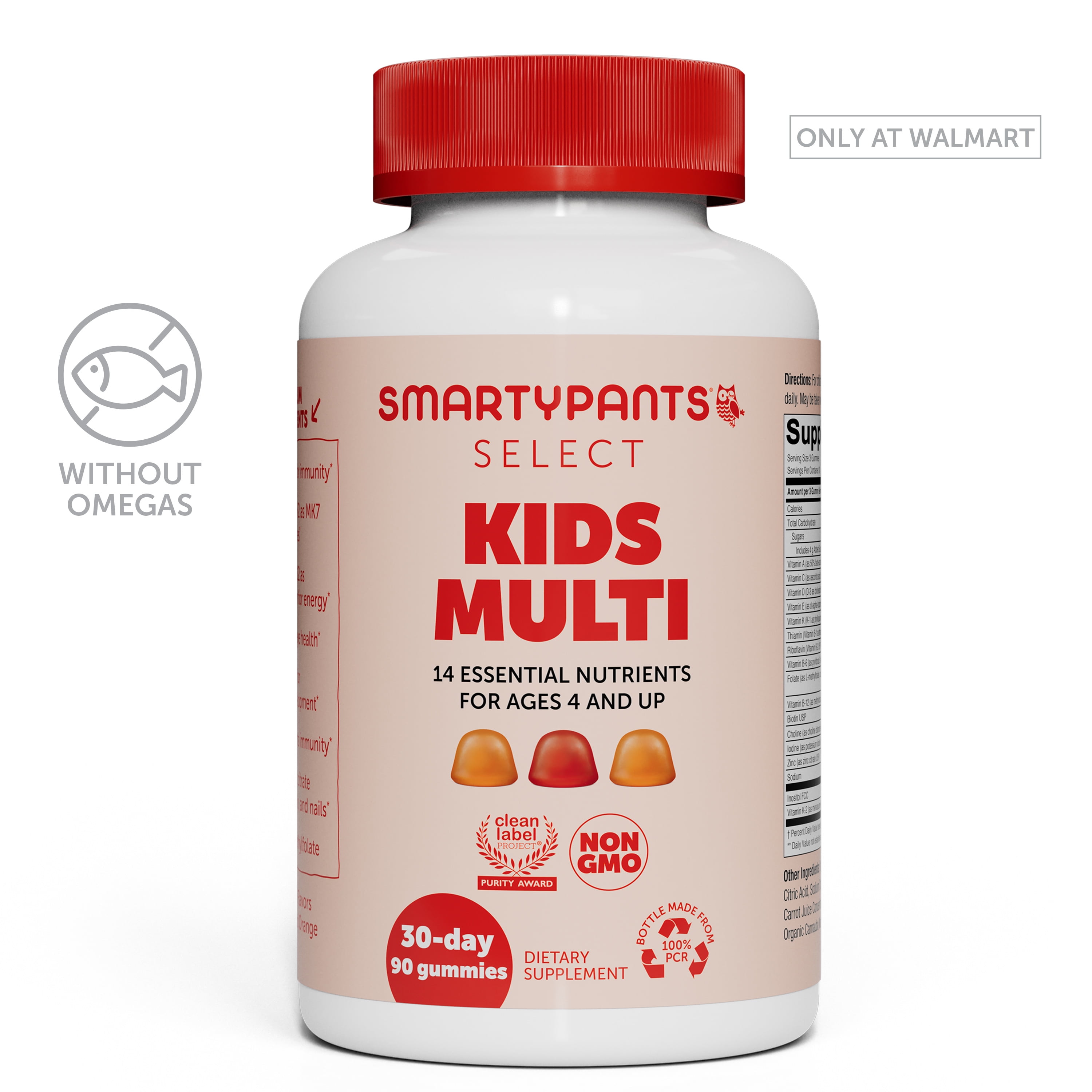 SmartyPants Select Kids Multivitamin Gummies, 90 Count