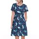 thumbnail image 1 of Balery Sea Sharks Vestidos sueltos de manga corta para mujer, vestidos de verano 2025, vestidos casuales de corte A con vuelo., 1 of 6