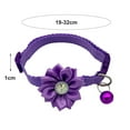 thumbnail image 5 of Pet Collar Inlaid Rhinestone Dress Up Beautiful Pet Dogs Cat Breakaway Floral Collar with Bell for Christmas, 5 of 7
