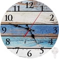 thumbnail image 2 of OUSITAID Modern Simple Silent Wall Clock with Vintage Mid-Century Style Design for Living Room Bedroom Decor - 4#, 2 of 6