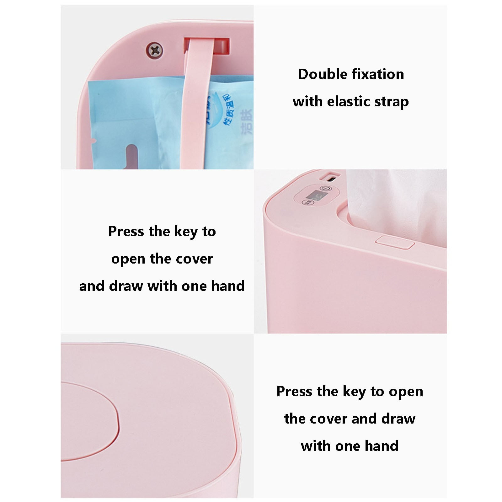 Camnix Infant Wet Towel Heater, Portable Wet Towel Heater With Constant Temperature Heating Wet Towel Dispenser Box, 55 ℃ Wide Range