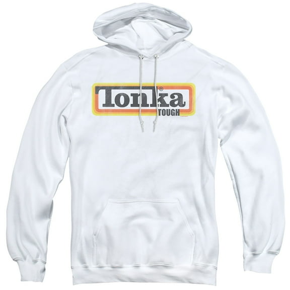 Tonka Tonka Boxed Sign Adult Pullover Hoodie Sweatshirt White