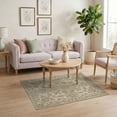 thumbnail image 3 of ODIKA Bathroom Faded Ornate Petal Cluster Vintage Passage Pile for Home Office, Gaming Room, Under Desk, Non-Slip Chair-Friendly, 3 of 7