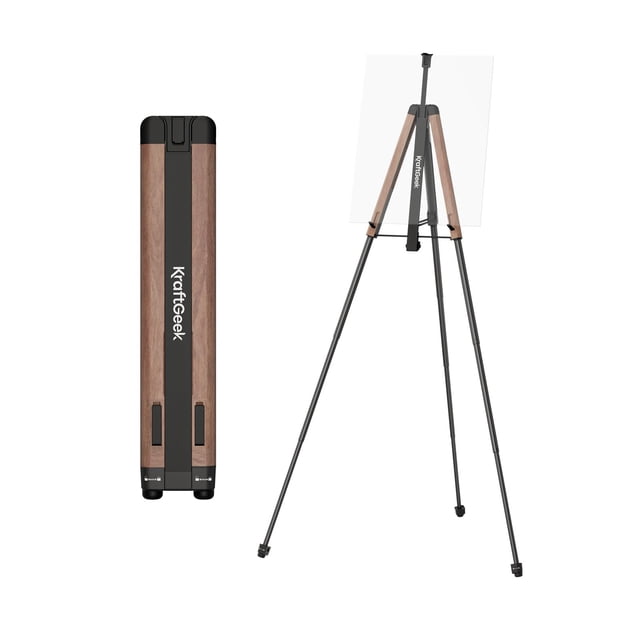 Caballete KraftGeek portátil, plegable y ajustable de 165 cm