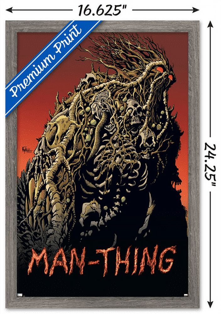 Marvel Comics: Man-Thing #2 Wall Poster, 14.725" x 22.375" Framed