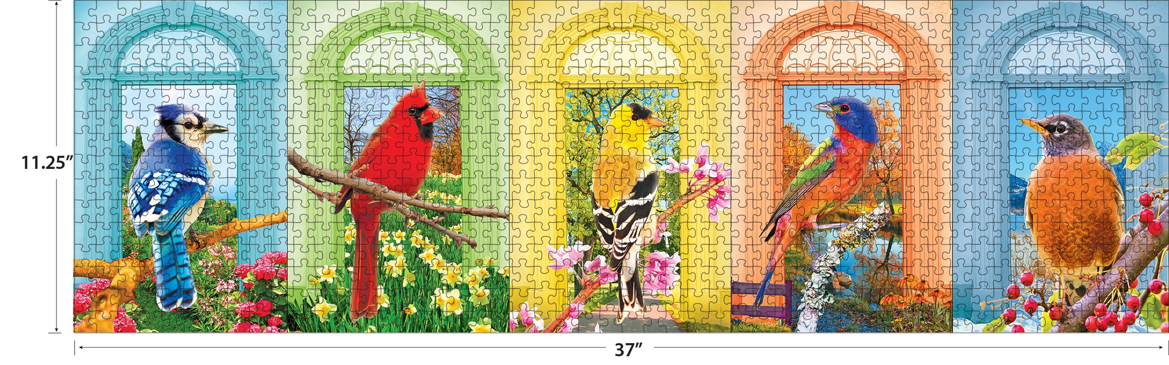 Cra-Z-Art Kodak 750-Piece The Aviary Panoramic Jigsaw Puzzle