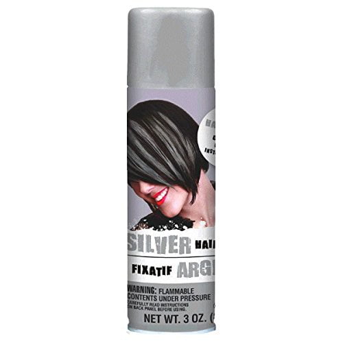 amscan Silver Hairspray Hair Spray-3oz 1 Pc, 3 Ounce 