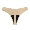 thumbnail image 1 of Paquete de 3 bragas de tanga sin costuras transpirables para mujer Ropa interior invisible, So-4, S Feliz Sencillez, 1 of 5