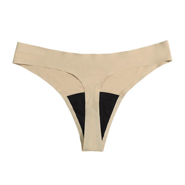 Paquete de 3 bragas de tanga sin costuras transpirables para mujer Ropa interior invisible, So-4, S Feliz Sencillez