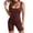 Coffee, variant on Womens Plus Size Shapewear Tummy Control Fashionable Sleeveless Adjustable Base Shapewear
