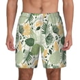 thumbnail image 3 of Uemuo Hawaiian Style Pattern Mens Swim Trunks Quick Dry Board Shorts with Mesh Lining, Stretch Beach Shorts Quick Dry No-Chafing Board Shorts-Medium, 3 of 9