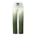 thumbnail image 4 of Sngxgn Wide Leg Pants for Women Casual High Waist Pants Loose Trousers(Green,XXL), 4 of 6