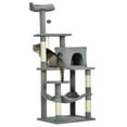 thumbnail image 1 of PawHut 56" Cat Tree, Cat Tower with Condo, Hammock, Sisal Scratching Posts, 1 of 10