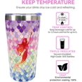 thumbnail image 4 of Mermaid Tumbler Mermaid Cup Mermaid Coffee Mug with Lid and Metal Straw - 10 Oz Stainless Steel Insulated Tumbler Cup - Mermaid Gifts Women for Bithday Christmas, 4 of 6