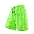 thumbnail image 2 of YOIAVAIOY Boys Athletic Shorts Quick Dry Hiking Cargo Shorts Running Short with Zipper Pockets Green XXXXL, 2 of 9