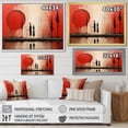 thumbnail image 4 of Designart "The Offering Red and Black Mexican Art" Mexican Floater Framed Wall Art Living Room, 4 of 7