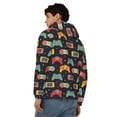 thumbnail image 4 of Kdxio Retro Video Game Print Men Hoodies Casual Hoodies for Men with Zip Pockets Full Zip Long Sleeve Sweatshirt Sports Hooded Jacket-Small, 4 of 5
