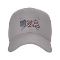 thumbnail image 2 of Lacrosse Usa American Flag Sandwich Cap Unisex Adjustable Adult Baseball Caps Casquette Hats Flat Cap, 2 of 7