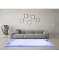 thumbnail image 3 of Ahgly Company Indoor Rectangle Solid Blue Modern Area Rugs, 6' x 9', 3 of 4