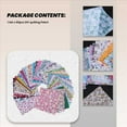 thumbnail image 5 of Kit de patchwork DIY de 60 piezas, paquete de colgantes de 10x10 cm, tela de algodón, kit de costura para patchwork., 5 of 5
