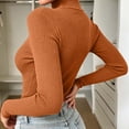 thumbnail image 6 of Liuinsasek Womens Turtleneck Sweater Solid Color Winter Base Layer Knitwear Slim Pullover Trendy Basic Versatile Clothing, 6 of 8