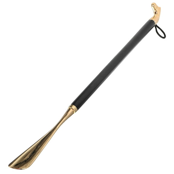 Premium Long Handled Shoe Lifter Shoehorn Easy Shoe Horn Travel 56x5cm Black
