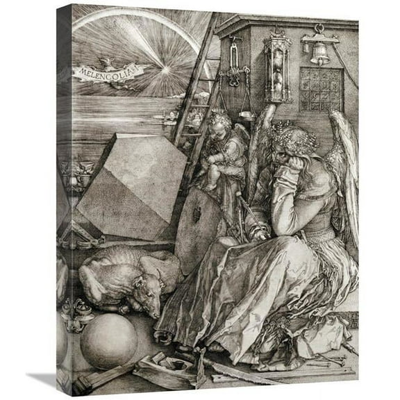22 in. Melancholia Art Print - Albrecht Durer