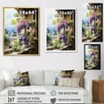 thumbnail image 4 of Designart "violet Green Grapes Vineyards" Farmhouse Floater Framed Wall Decor, 4 of 7
