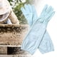 thumbnail image 2 of Guantes de apicultor con puños elásticos de piel sintética gruesa, protección para apicultores. Blanco, 2 of 6