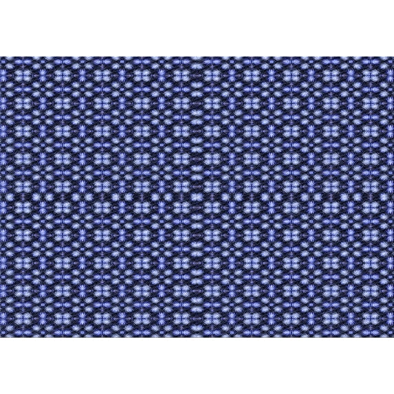 Ahgly Company Machine Washable Indoor Rectangle Transitional Blue Area Rugs, 8' x 10'