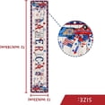 thumbnail image 5 of 4th of July Table Runner America Flag Patriotic Decoration for Home Kitchen Dining Table Farmhouse Decor 13x72inch, 5 of 6