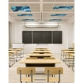thumbnail image 2 of Ceiling Light Cover for Classroom, Blue Gold Marble Textured Magnetic Fluorescent Light Covers Filter for School,Office, 2X4&nbsp; FT, Pack of 1, Abstract Modern Art, 2 of 8