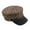 A-Khaki423, variant on Yuanlong Womens Flat Top Hat Leopard Print Classic Peaked Cadet Cap Casual Retro Fall Winter Stylish Street Party Headwear
