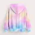 thumbnail image 3 of Mercatoo Cute Tie Dye Hoodies for Girls Oversized Pullover Sweatshirts Long Sleeve Trendy Shirts 𝐏reppy Fall Clothes, 3 of 4