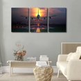 thumbnail image 2 of Large 3 Piece Canvas Wall Art Airplane Pictures Black and White Aircraft Art Painting Modern Home Decor Print for Home Living Room Dining Room Office Stretched and Framed Ready to Hang 60"Wx28"H, 2 of 5
