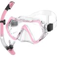 thumbnail image 1 of Snorkeling Gear for Adults, Dry Snorkel Set 180° Panoramic Wide View Anti-Fog Scuba Diving Mask, Professional Snorkel Gear for Free Breathing, Swimming, Diving, 1 of 5