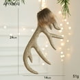 thumbnail image 1 of Xihbxyly Adorno Navideño de Asta de Ciervo, Elegante Colgante, Diseño Detallado, Decoración Única para Ventanas, Decoración para Fiestas, Recuerdo Navideño, 1 Adorno Colgante., 1 of 4