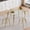 1 Table+4 Transparent&Gold Chairs, variant on ExtraLco 5 Piece Glass Dining Table Set for 4, 51 Inch Tempered Glass Table with Gold Legs and Clear Plastic Chairs