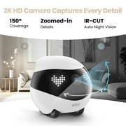 Enabot EBO Air 2 Companion Robot, 2K Pet Indoor Security Camera, Movable Home Robot
